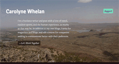 Desktop Screenshot of carolynewhelan.com